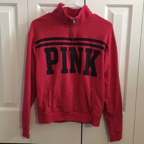 PINK Victoria's Secret Sweaters - Victoria’s Secret PINK 1/4 Zip